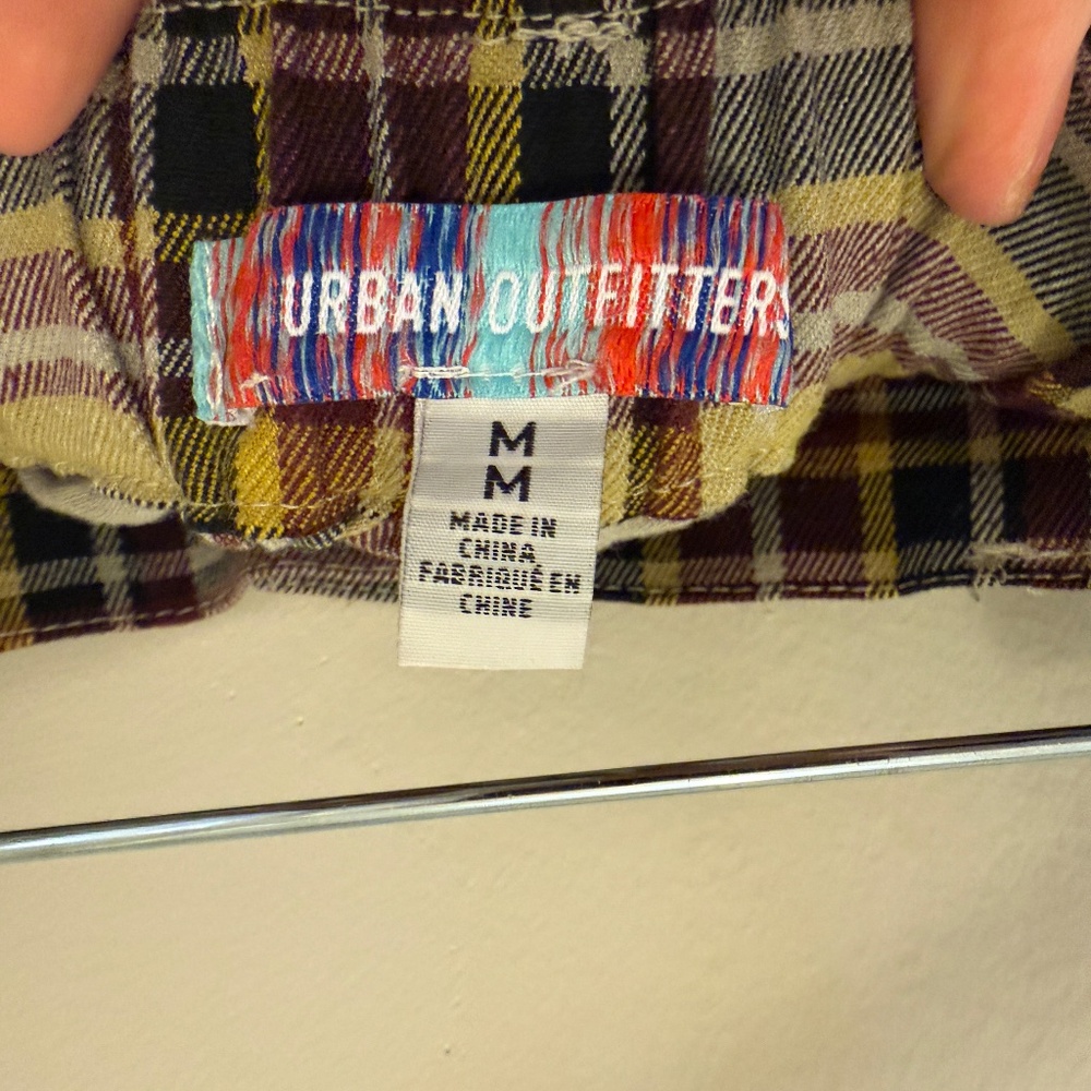 Urban Outfitters baggy plaid cargo pants